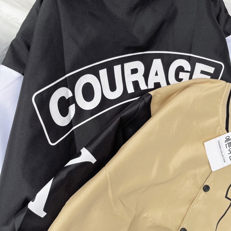 [ Ảnh Thật] Áo Bomber Dù 2 Lớp Mero F Courage 2 dày dặn chất dù đẹp có ảnh thật shop Lana chụp