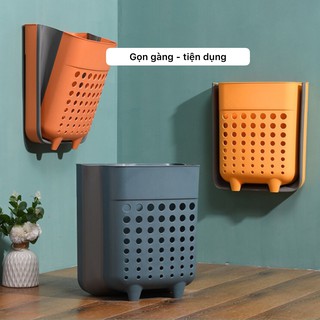 Giỏ đựng quần áo dán tường nhựa nhiều màu kích thước rộng lớn