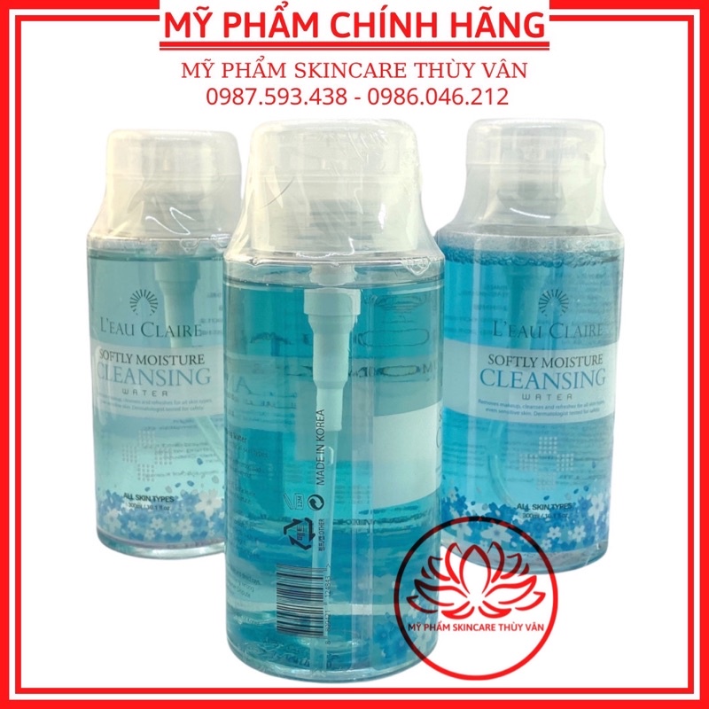 Nước Tẩy Trang Dành Cho Mọi Loại Da Hàn Quốc Chính Hãng LEAU CLAIRE 300ml