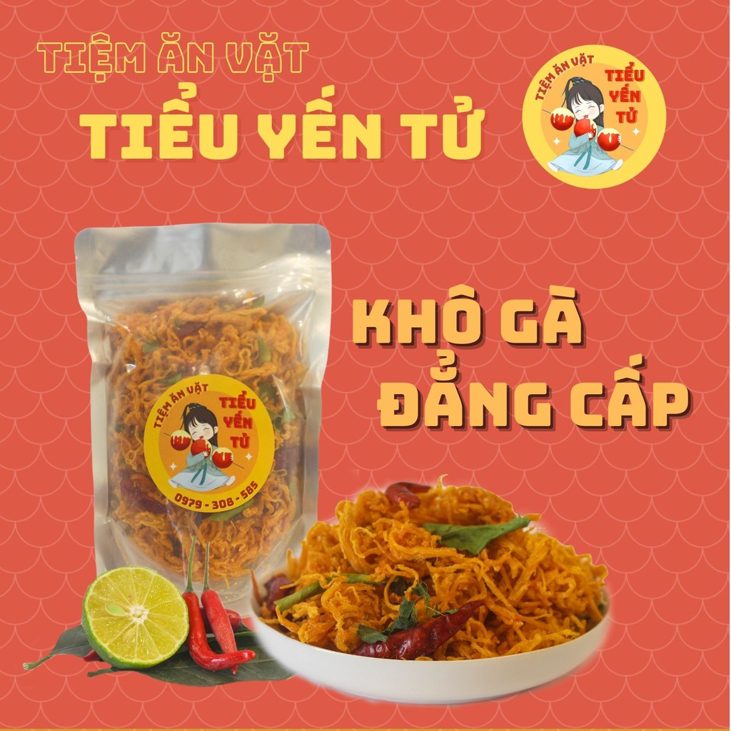 Khô gà lá chanh 100gram loại đặc biệt, ăn vặt ngon Hà Nội | BigBuy360 - bigbuy360.vn
