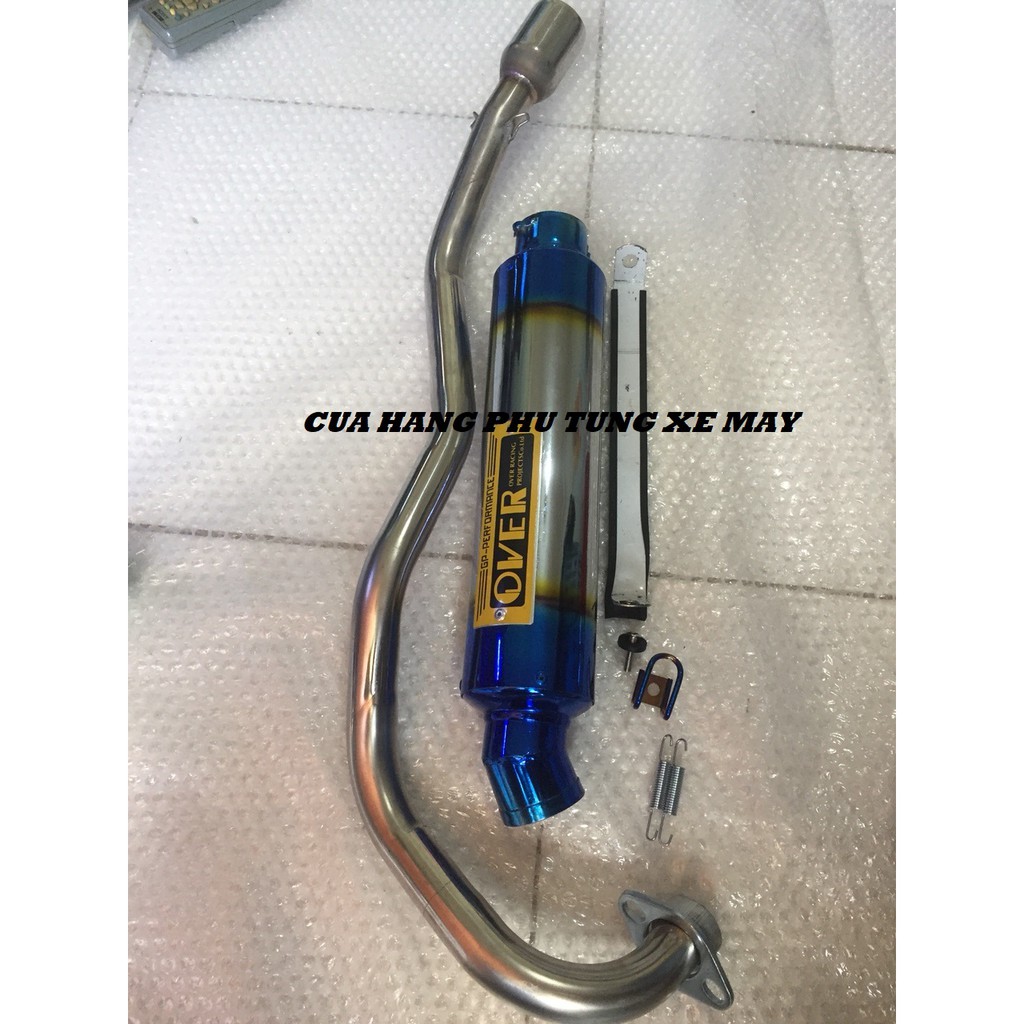 Pô Over titan gắn xe Ex135, Ex150, Winner 150, Winner X, Raider Fi, Satria Fi ( kèm cổ pô inox )