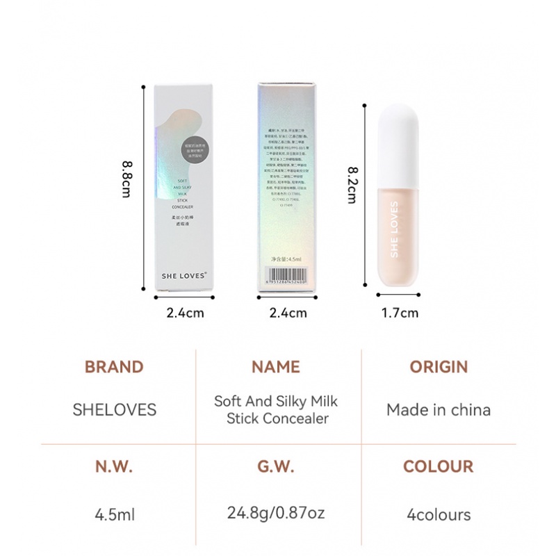 Thỏi kem che khuyết điểm dưỡng ẩm kiềm dầu lâu trôi chống thấm nước | BigBuy360 - bigbuy360.vn