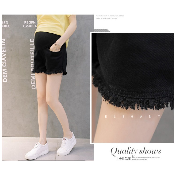 Quần Đùi Bầu Jean Xinh Trẻ Trung Năng Động Q77