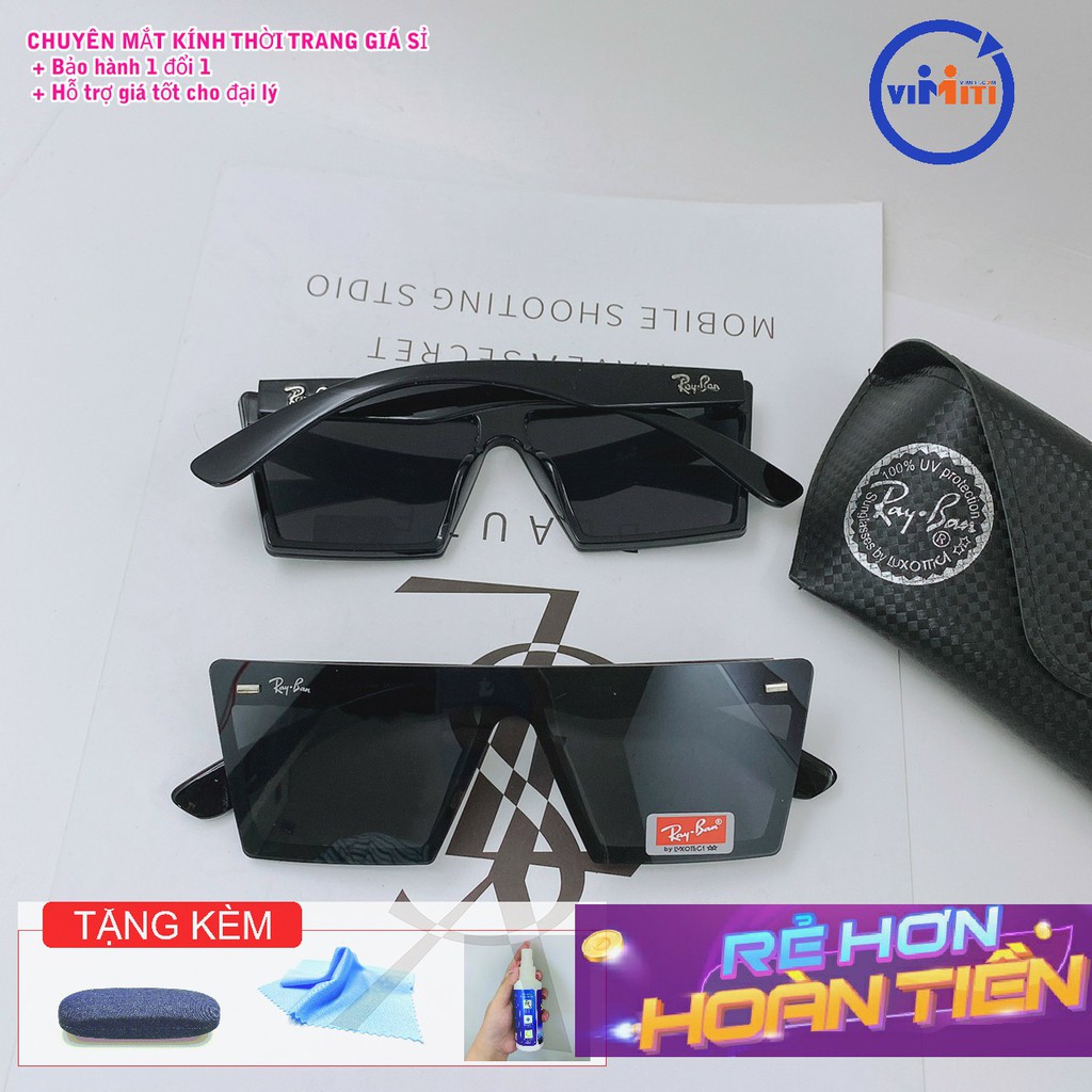 Kính thời trang nam Rayban gọng vuông mẫu mới 2021, tròng chống tia uv 400 | BigBuy360 - bigbuy360.vn