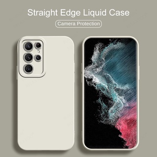 For Samsung Galaxy S22 Ultra Case Camera Shockproof Liquid Silicone Back Coque On Samung S22Ultra 5G S20 Plus S20 FE Phone Cover