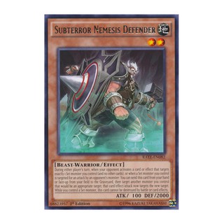 THẺ BÀI YUGIOH Subterror Nemesis Defender - RATE-EN082 - Rare