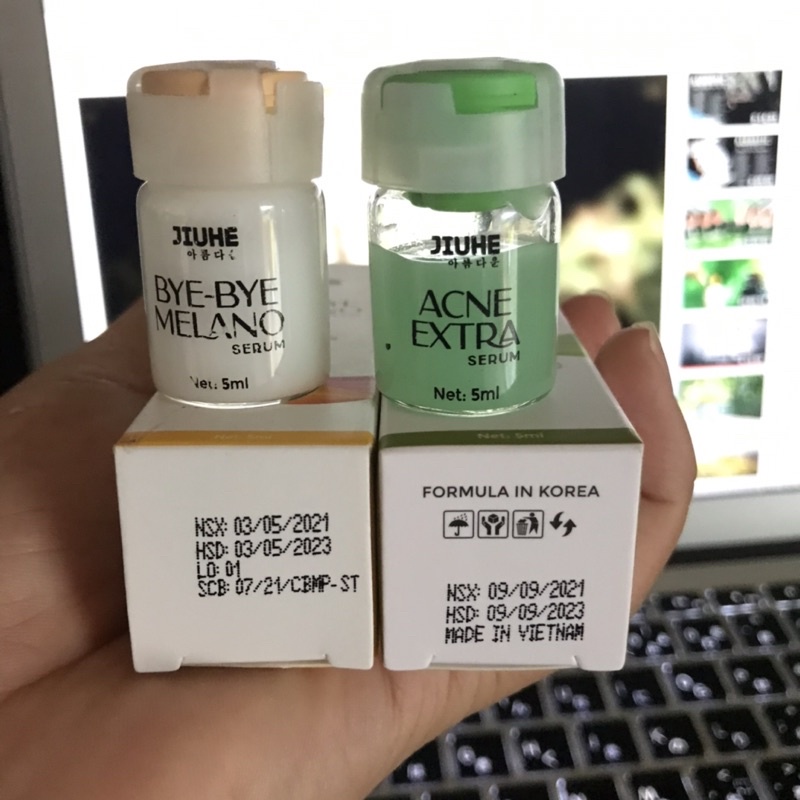 Combo serum xóa thâm + mụn jiuhe
