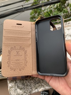 Flip cover (Ốp 2 mặt) LV dành cho iphone 11, 11 Pro, 11 Pro Max