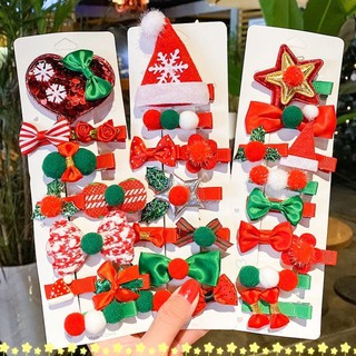 SET 10 KẸP TÓC NOEL, GIÁNG SINH CỰC DỄ THƯƠNG