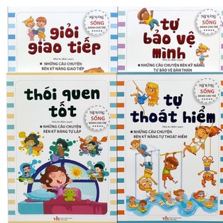Học liệu - combo 4q kỹ năng sống cho trẻ