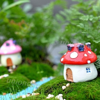 Đồ trang trí Ngôi Nhà Nấm Bằng Nhựa Resin Dành Cho Trang Trí Vườn Nhà