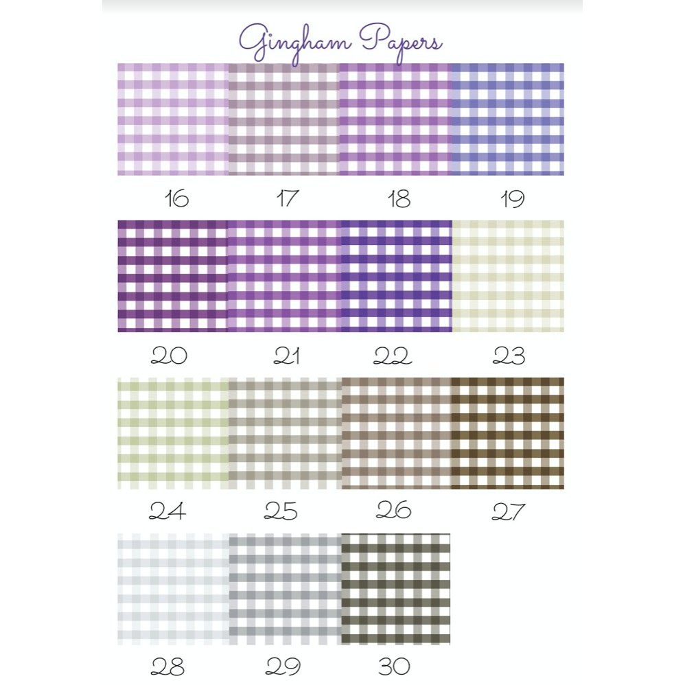 Gingham 2 - Giấy hoạ tiết scrapbook, exploding box, thiệp