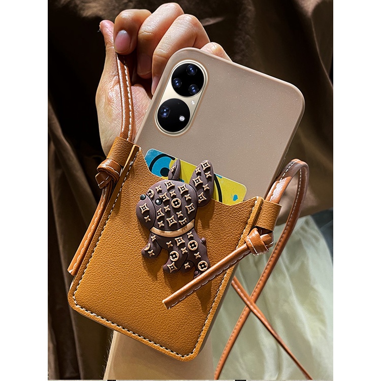 Ốp điện thoại bằng da họa tiết chú cún thích hợp cho iPhone 13 PRO MAX 5 5S 5SE 6 6S 7 8 PLUS X XS MAX XR 11 12 MINI