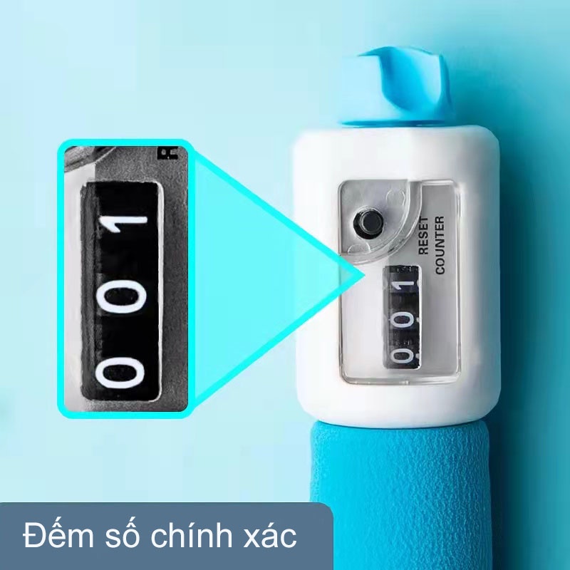 Dây Nhảy Thể Dục có bộ đếm số tự động , dây 2.8m, tay cầm xốp êm ái DELI