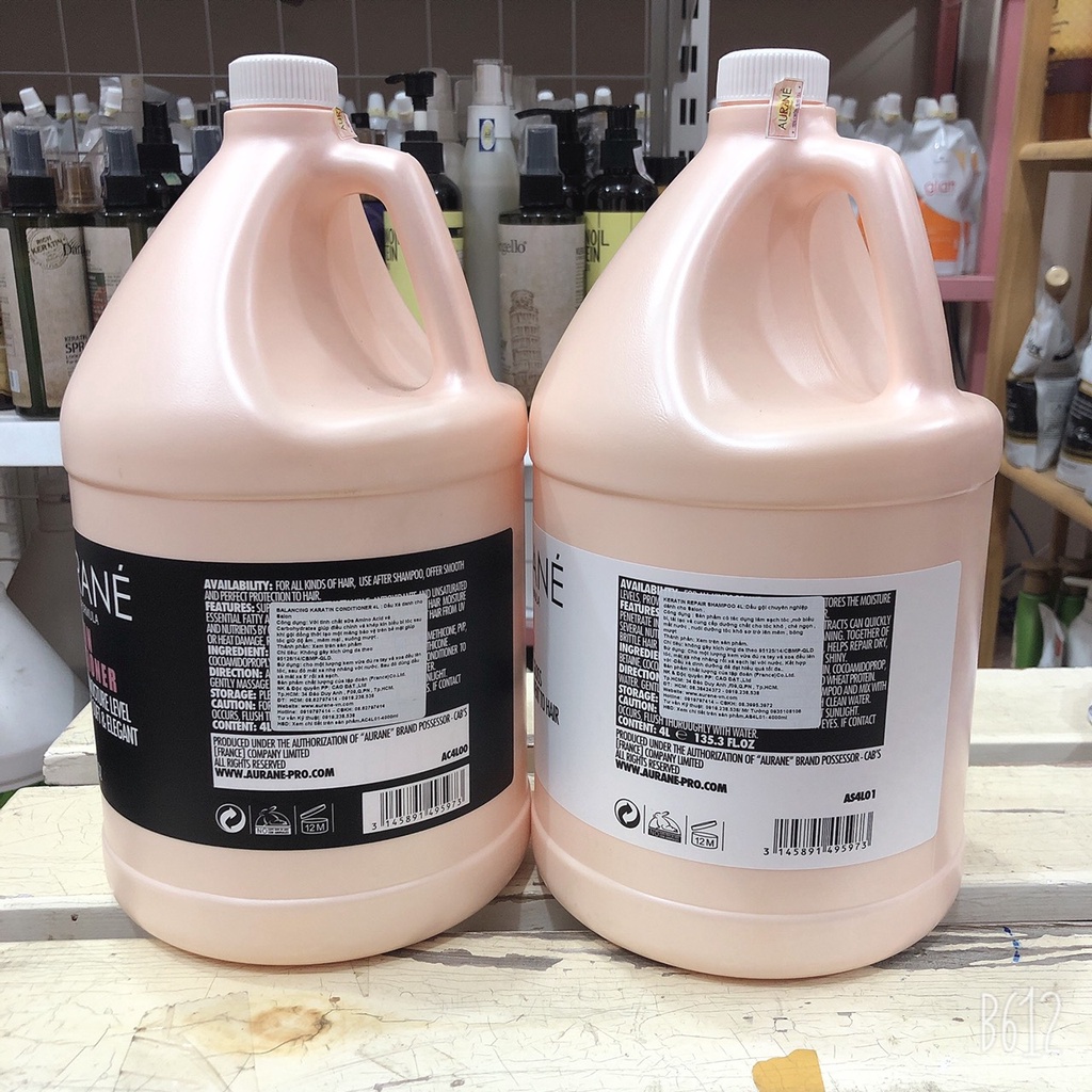 Gội xả mở biểu bì tóc Aurane  4000ml dành cho salon tóc