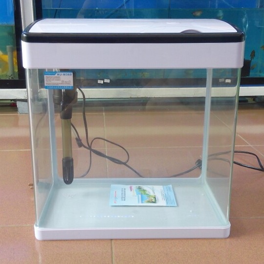 Bể cá mini để bàn MJ260, MJ360, MJ 460, MJ 560, bể có sẵn đèn 3 màu, bộ lọc, tặng kèm cây giả trang trí