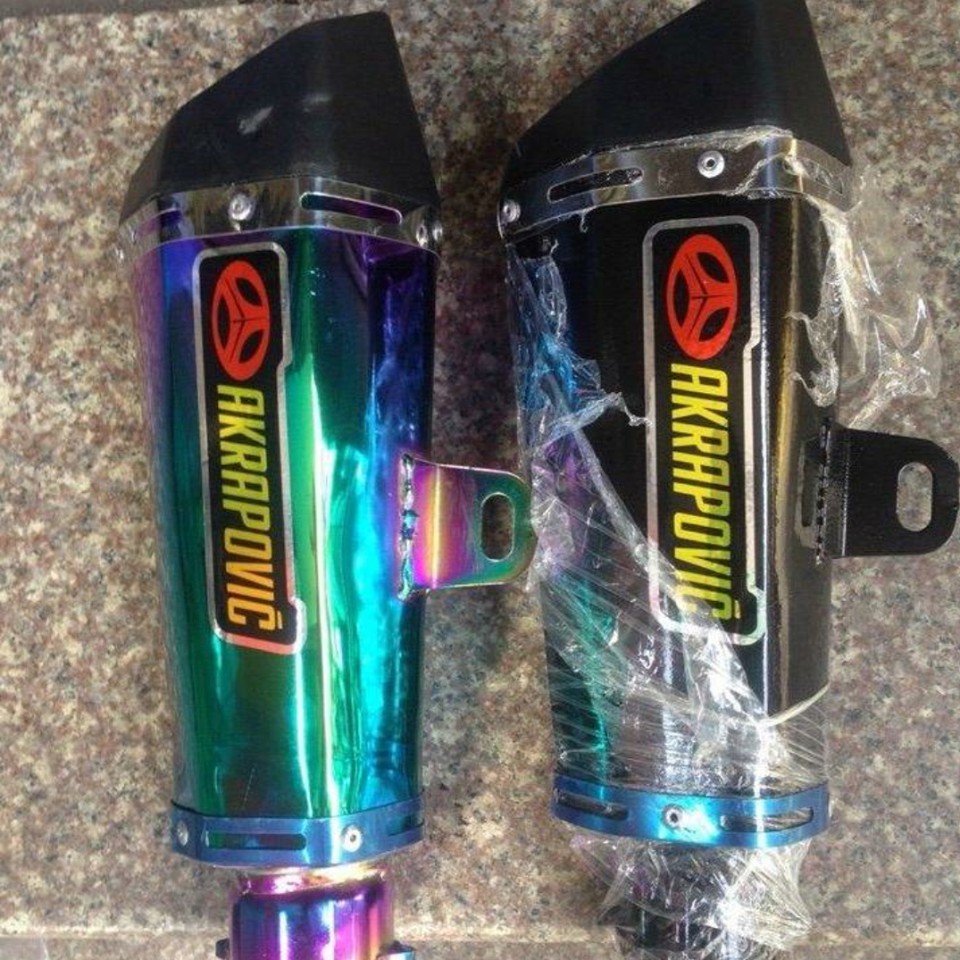 Lon Akrapovic _ Full cổ Pô Titan dành cho Exciter, Novo, Winner, Sonic, Wave, Dream, Sirius....