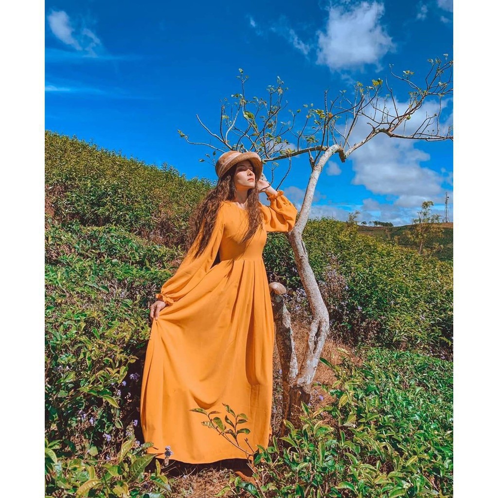 ĐẦM MAXI DÀI TAY