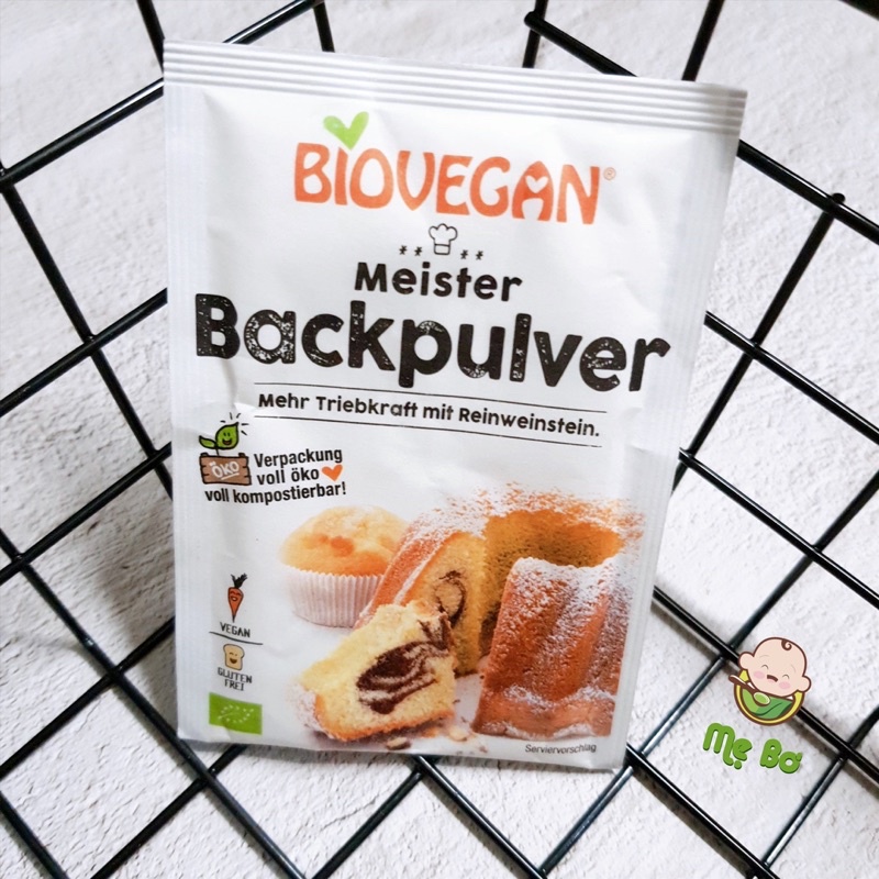 [BIOVEGAN] BỘT NỞ HỮU CƠ BIOVEGAN 17GR LÀM BÁNH PANCAKE, MUFFIN...