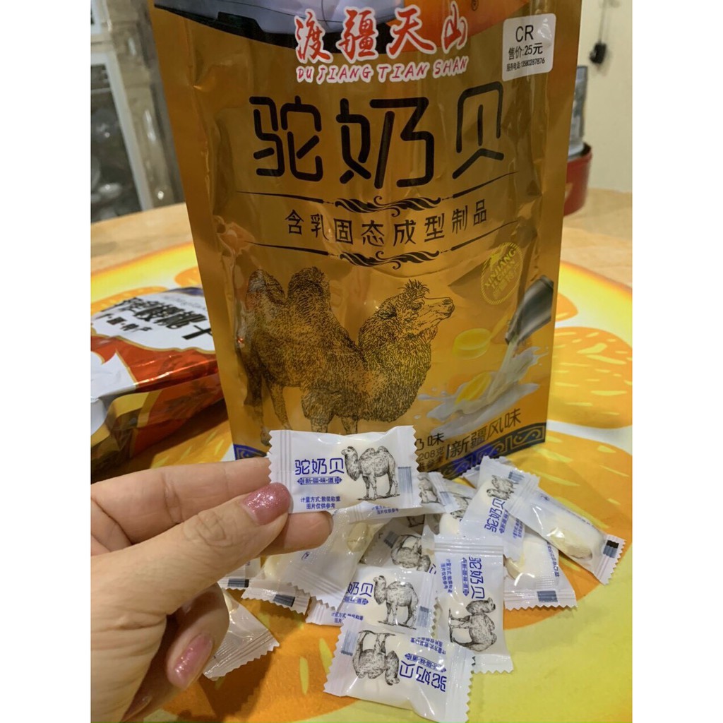 Kẹo sữa non Lạc Đà nội Mông Cổ gói 208g