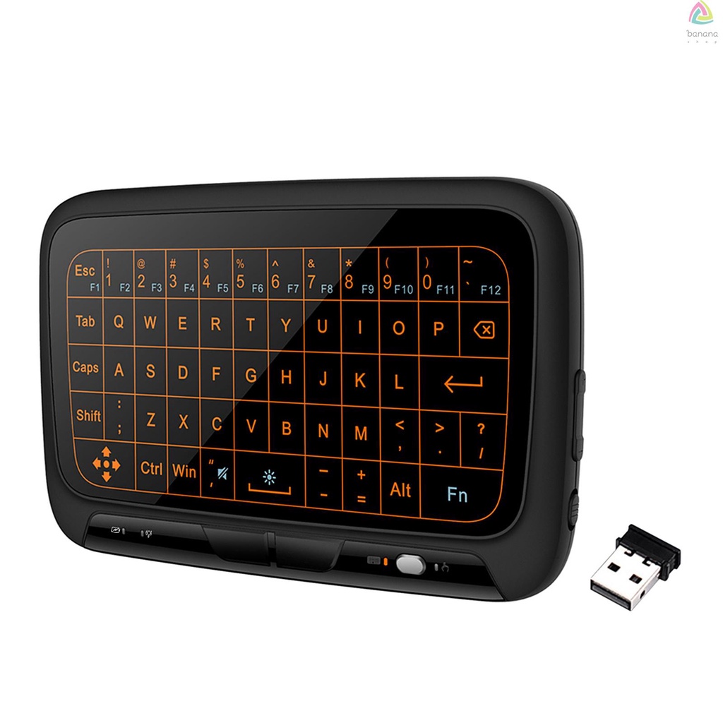 Bàn phím không dây BAG H18+ 2.4GHz tích hợp màn hình cảm ứng cho Smart TV Android TV Box PC Laptop