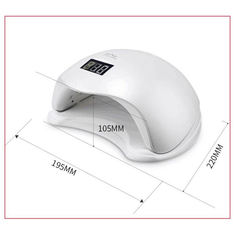 Máy hơ gel SUN 5 UV/LED tem xanh 48W 24 bóng đèn - Máy hơ mini dành cho học viên thực hành - bảo hành 1 tháng