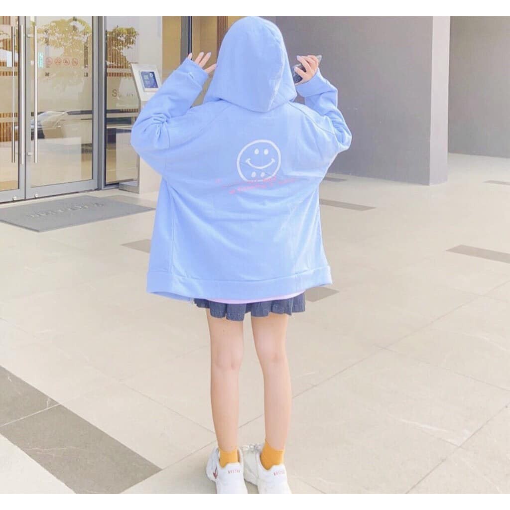 [RE VO DICH] Áo Khoác Nỉ Mặt Cười, Hoodie khoá dây kéo Nhiều Màu | BigBuy360 - bigbuy360.vn