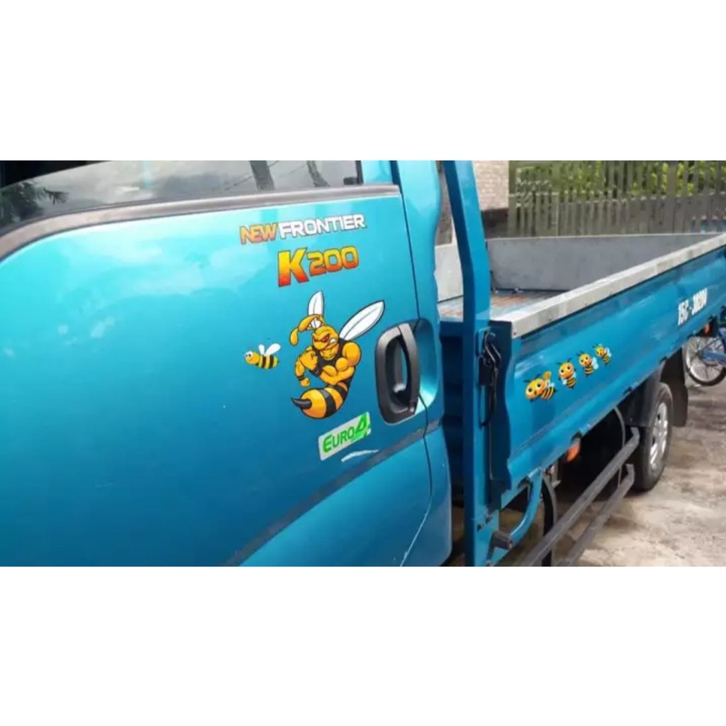 Tem combo Ong vàng - Decal 19 chú ong vàng dán xe tải, ô tô