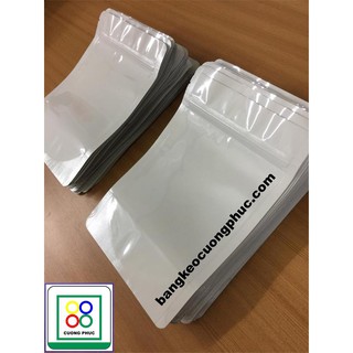 TÚI ZIP 2 MẶT TRẮNG SỮA