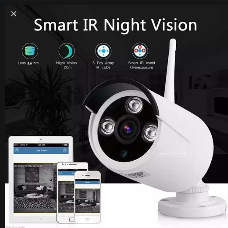 Bộ đầu ghi NVR kit wifi 4 mắt camera wifi 2.0M 1080P