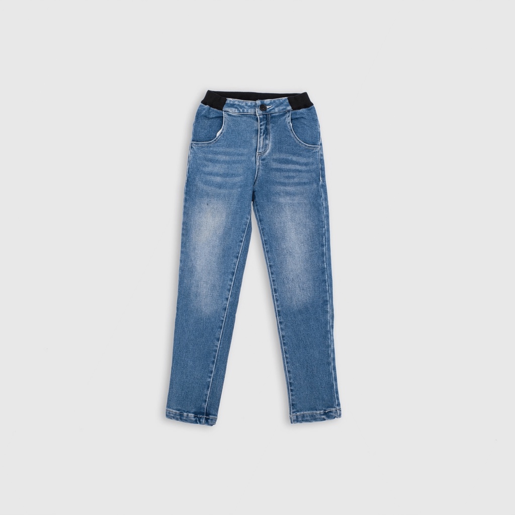 Quần jean bé trai từ 7-14 tuổi BEEKIDS 8QJ00039DO