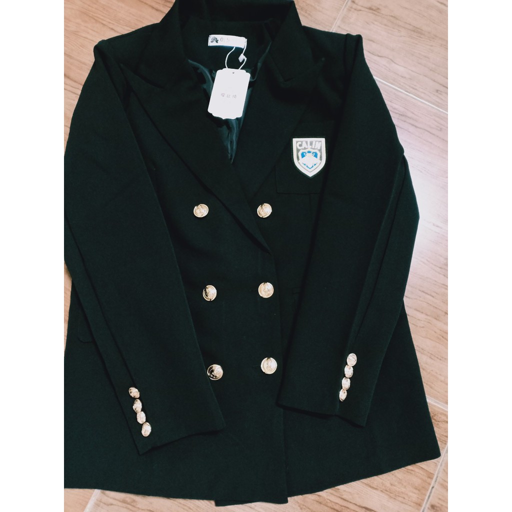 Sẵn M(Hàng Đẹp)Áo blazer huy hiệu xuân thu phong cách kiểu Anh-HC370.Ảnh thật 3 hình cuối | BigBuy360 - bigbuy360.vn