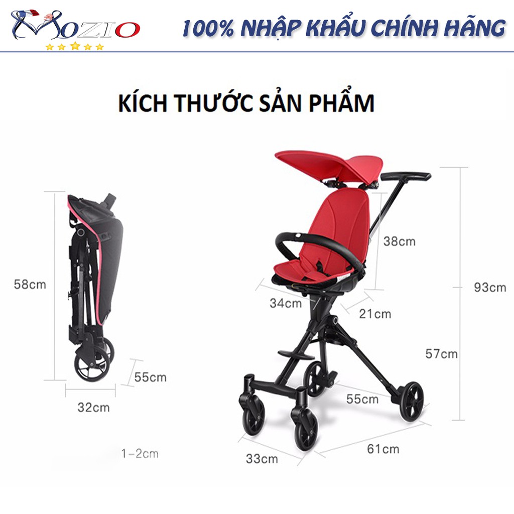 Xe trẻ em 🛴 Xe đẩy 2 chiều cao cấp Joovy Qatta S113