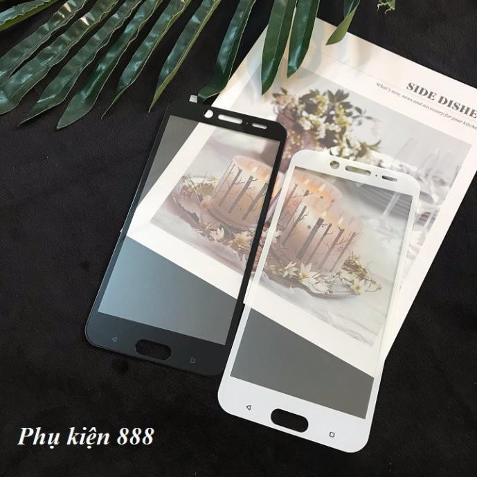 Combo kính cường lực FULL MÀN và ốp lưng silicon HTC 10 Evo - CB054