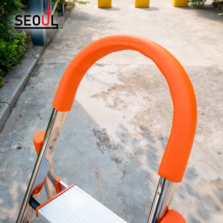 Thang nhôm ghế 3 bậc DAMITA cao cấp inox 304 bảo hành 24 tháng