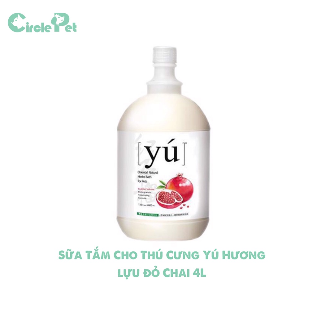 Sữa Tắm Cho Thú Cưng Yú Chiết Xuất Từ Thiên Nhiên Nhiều Hương Thơm Chai 4L - Circle Pet