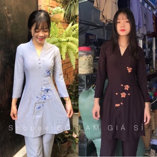 ĐỒ LAM ĐI CHÙA # THUN CÁCH TÂN HOA THÊU