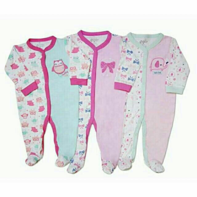 Set 3 body baby gear bé gái