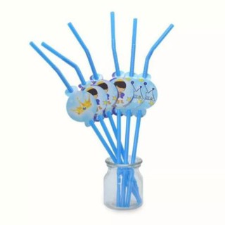 Ống hút sinh nhật 6 cái