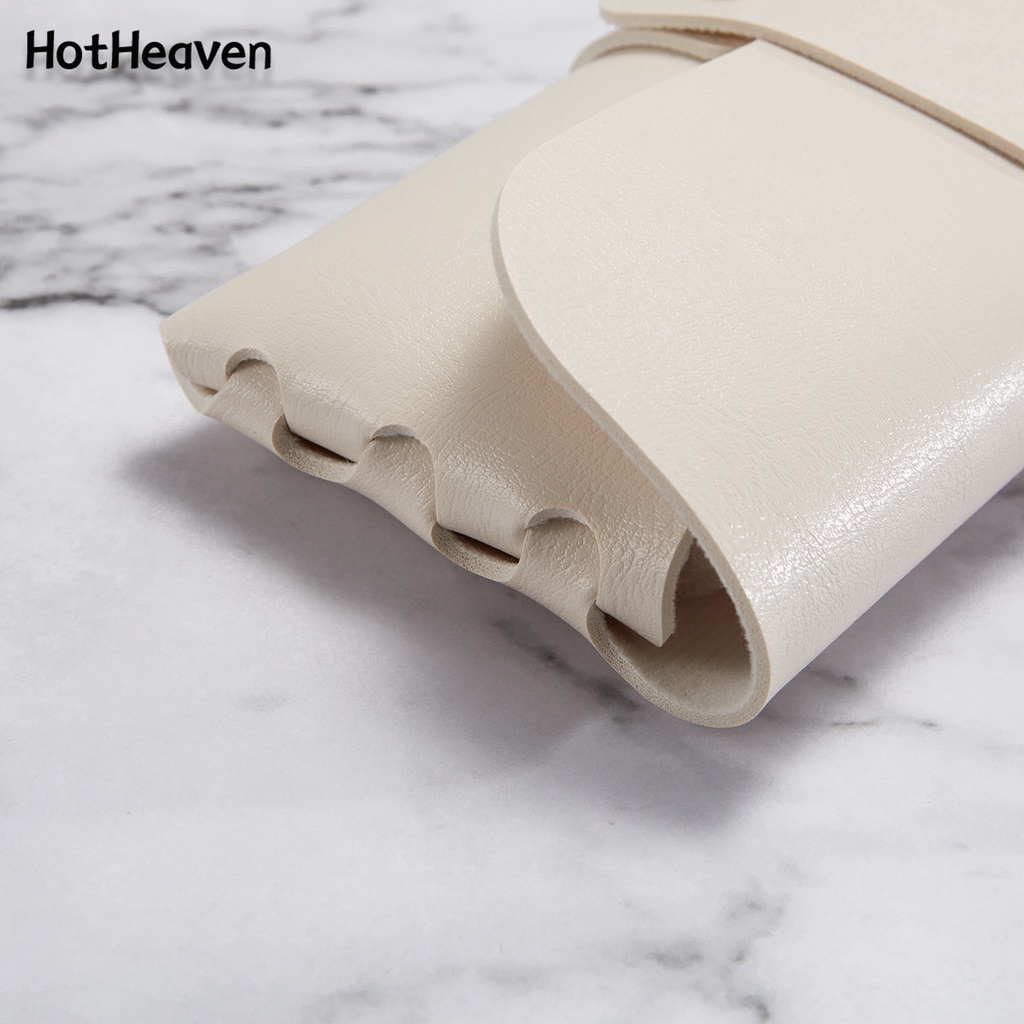 Túi Đựng Mắt Kính Bằng Da Mềm 2 Màu Có Khóa Kim Loại Cho Nam Và Nữ