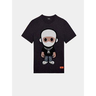 Áo T-Shirt unisex KLEINO CARTOON ICONS - BLACK