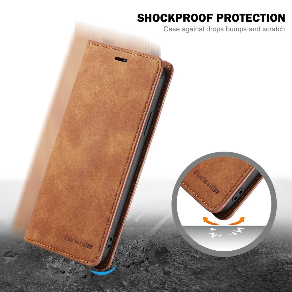 Bao da điện thoại dạng ví phong cách cổ điển nắp lập làm giá đỡ cho iPhone XS Max XR iP7 8 6S+ Plus X | BigBuy360 - bigbuy360.vn
