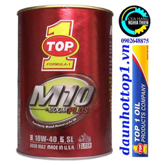 Nhớt TOP 1 M10 Plus 10W-40 1 Lít XE SỐ- XE CÔN TAY