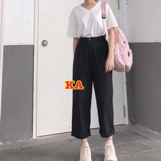 Quần Kaki ống rộng kiểu mới K&A | BigBuy360 - bigbuy360.vn