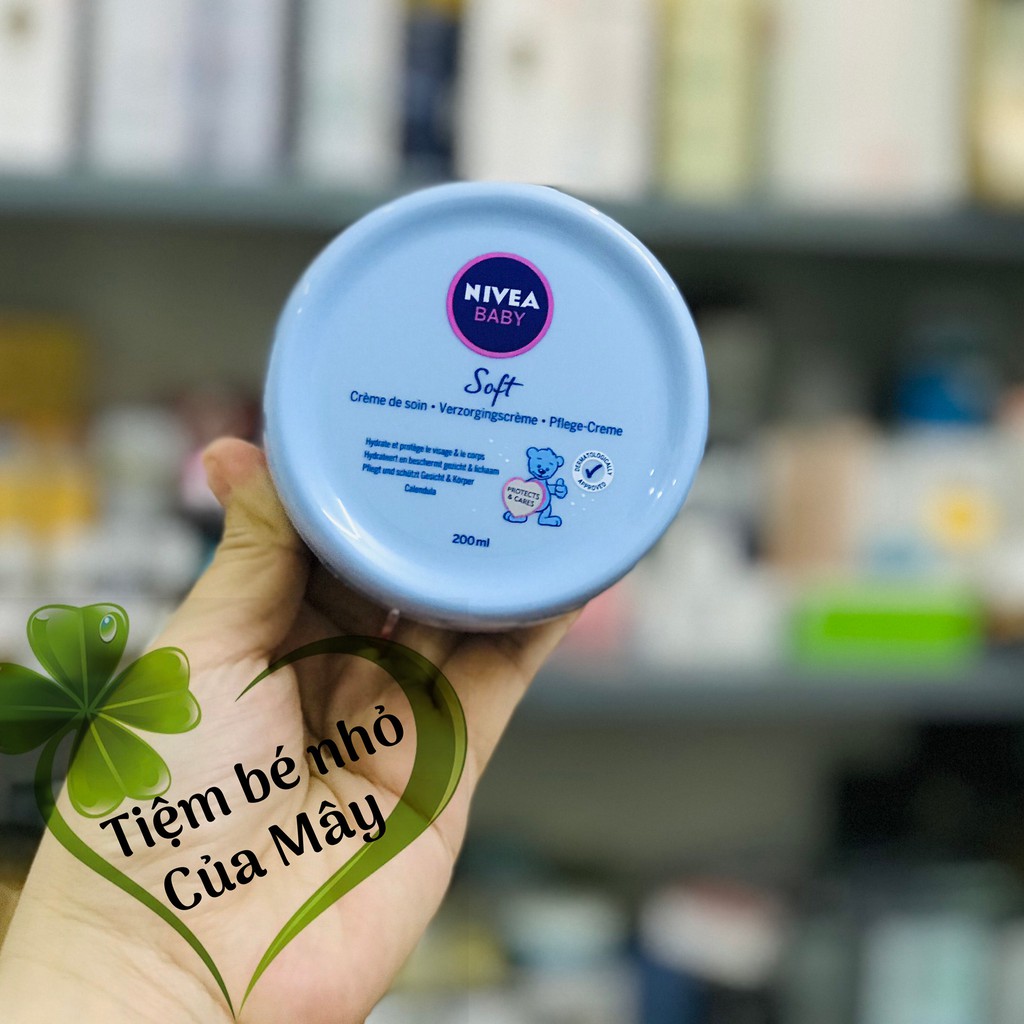 Kem dưỡng da Nivea Baby Soft Creme cho trẻ sơ sinh và trẻ em, 200ml hàng Đức