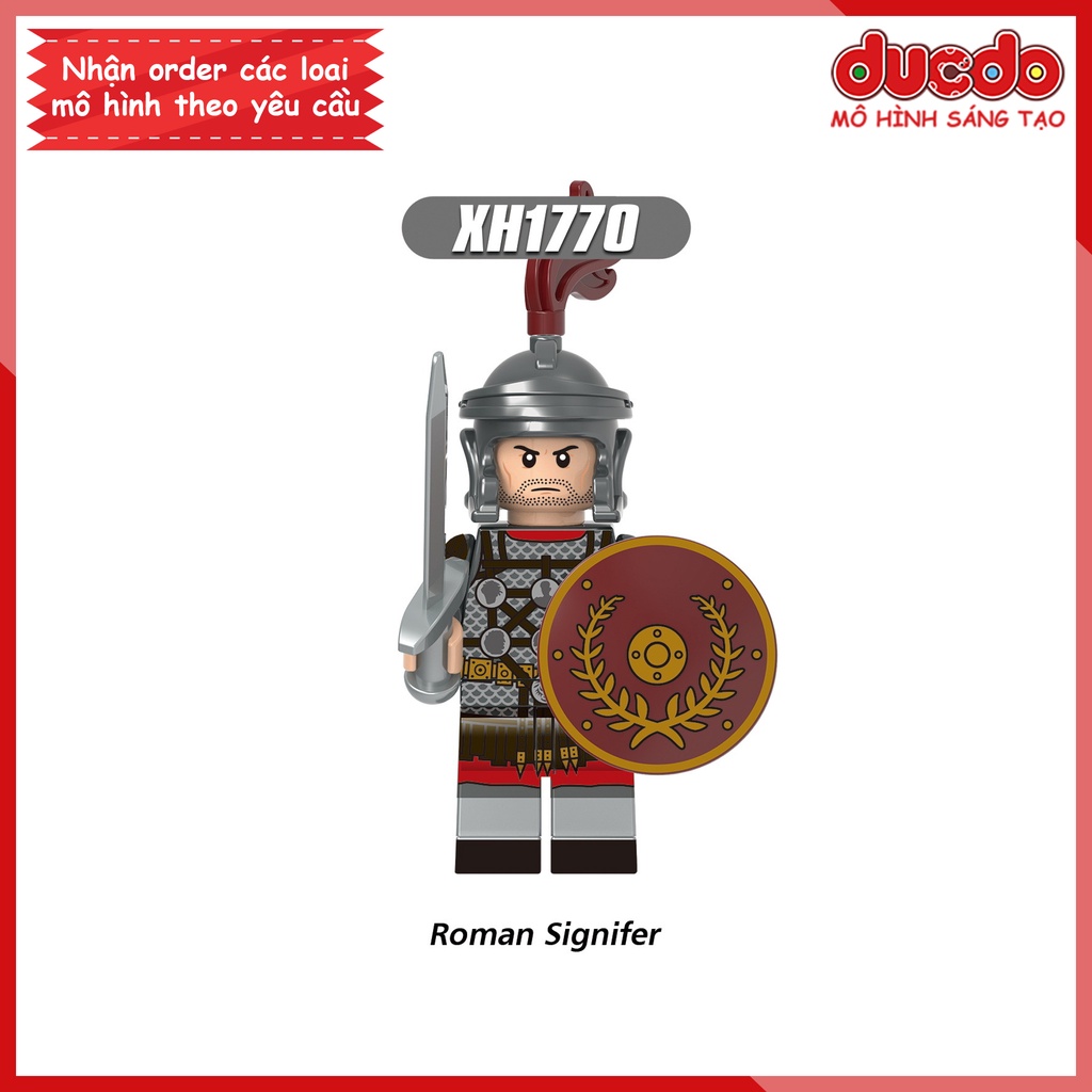 Minifigures lính La mã, Hy lạp trung cổ - Đồ chơi Lắp ghép Xếp hình Mini XINH X0320 Mô hình