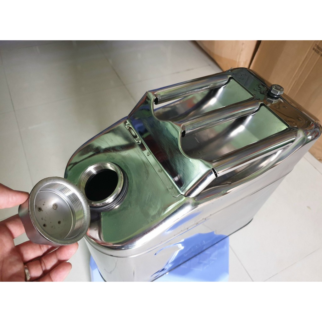 Thùng Xăng Inox 10L, Đựng Xăng Dầu, chất ăn mòn, Chống Gỉ Sét, Môi trường biển