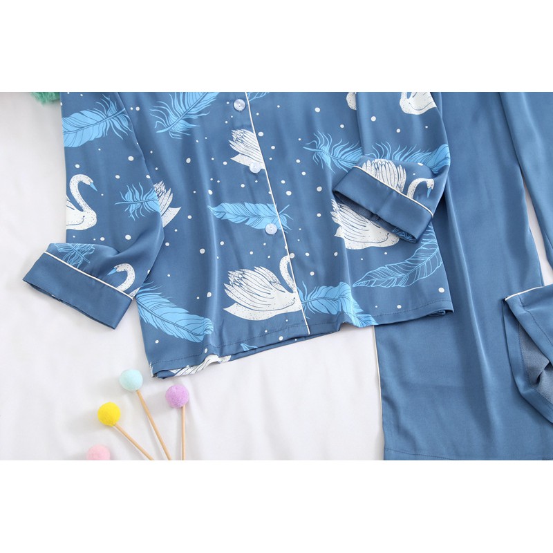 Pijama Lụa Dài Tay Cao Cấp Y93