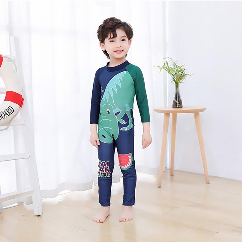 Đồ bơi trẻ em thời trang dễ thương dài tay tùy chọn họa tiết