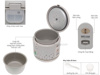Nồi cơm điện Happycook 3 lít HC-300